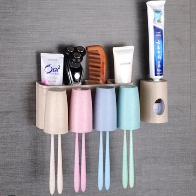 

The bathroom suction wall toothbrush holder wall hanging toiletry holder, toothbrush cup in toothbrush holder, storage holder