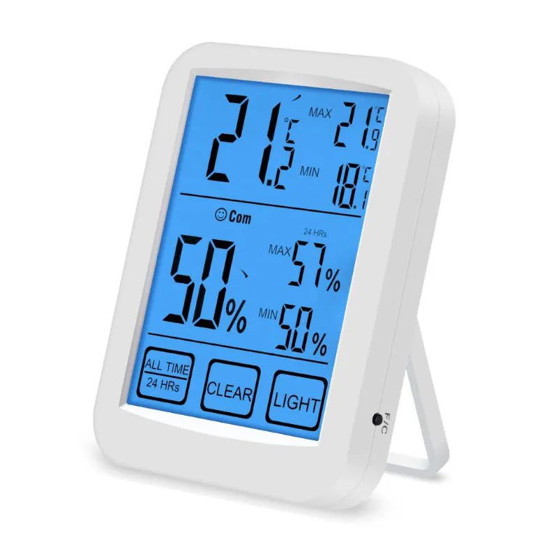 Цифровой гигрометр Сенсорный электронный термометр для измерения влажности