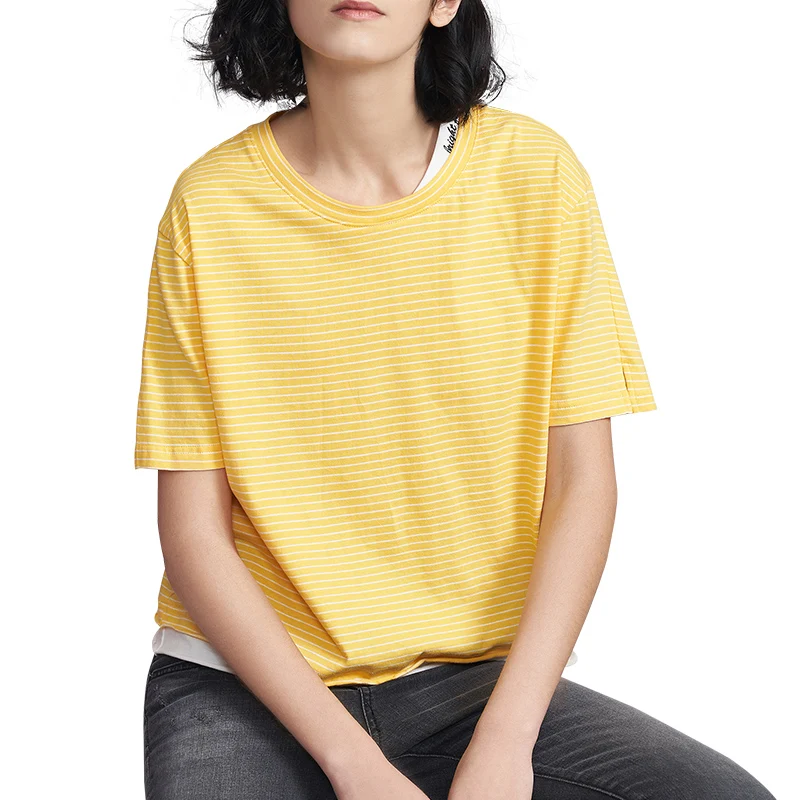 Toyouth летний базовый с круглым вырезом Футболка буквенным принтом свободные