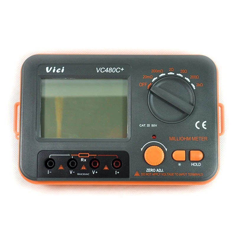 ELEG-Vici Vc480c+ 3 1/2 точность+ 4 провода тестовый мультиметр Цифровой милли-ом метр