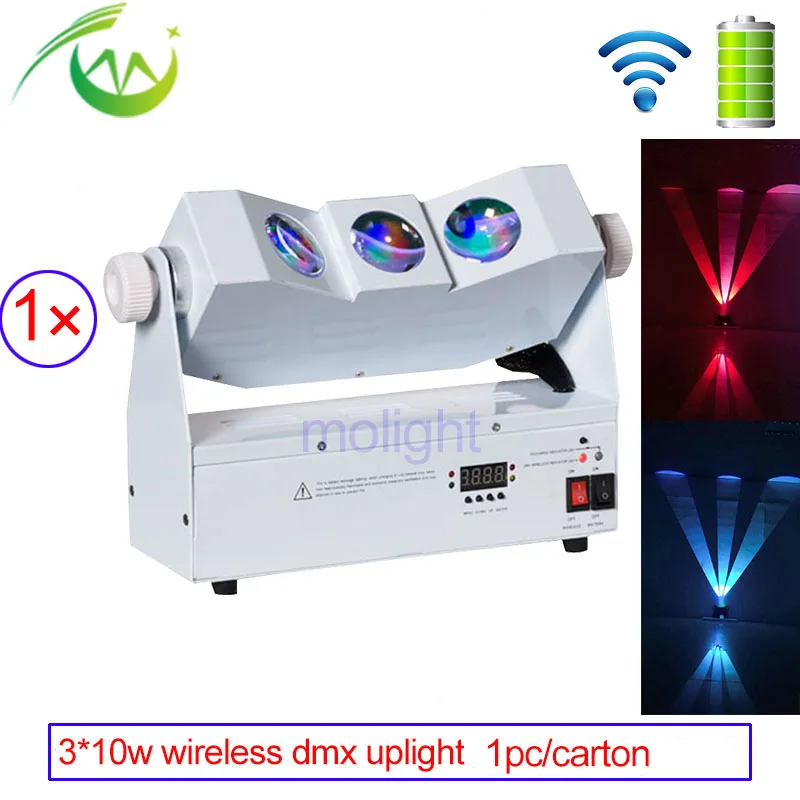 Беспроводной сценический светильник с аккумулятором Power Uplights LED DJ Бар Диско