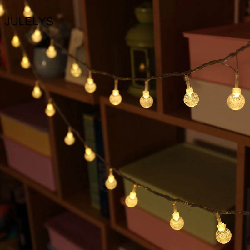 Battery Powered Garland LED Fairy Lights Christmas Decorations For Wedding Holiday Lighting Party Home Room String | Лампы и освещение