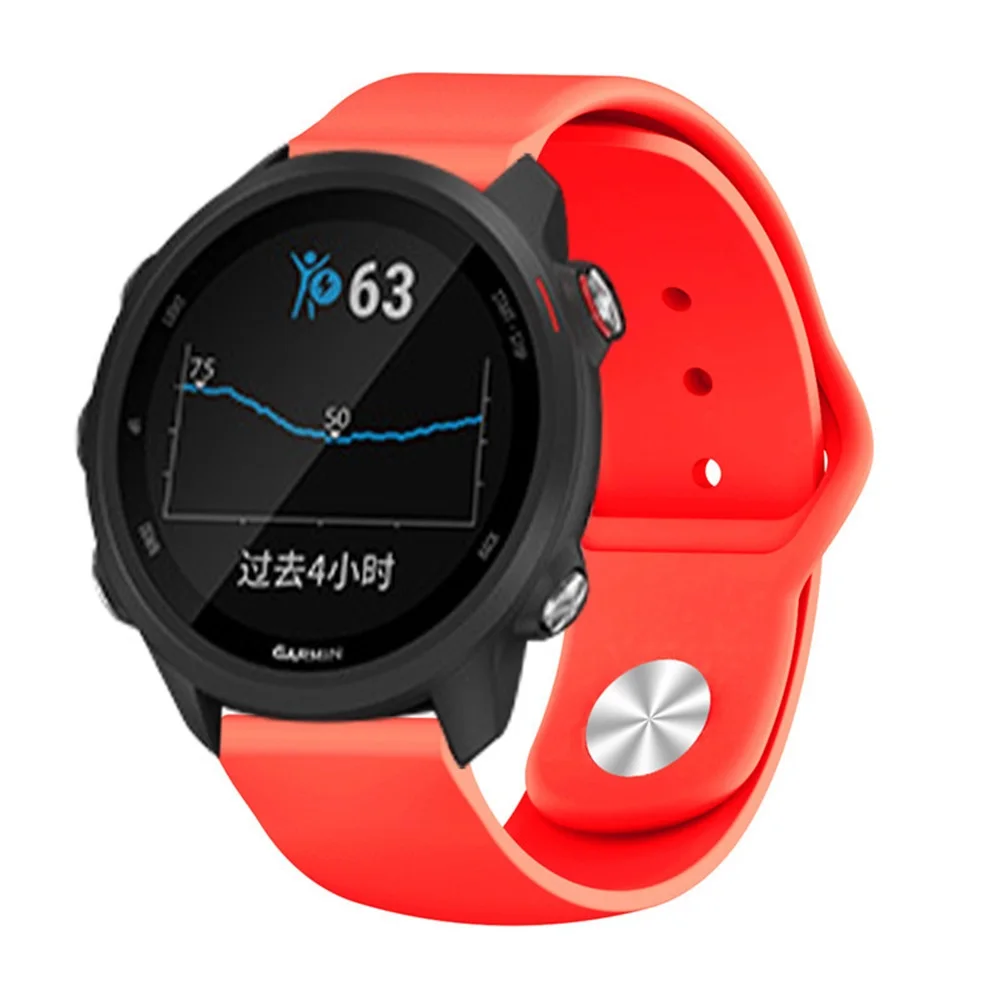 Сменный ремешок для часов Garmin 245 силиконовый браслет на запястье ремешок для часов Forerunner 245 M/645/Vivoactive3/Vivomove HR