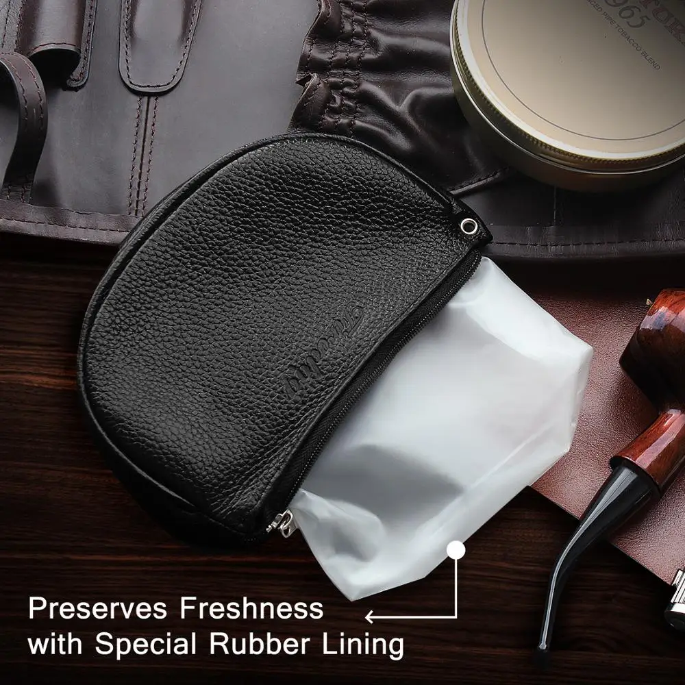 Аксессуары для табачных труб из натуральной кожи чехол табака черный чехлы