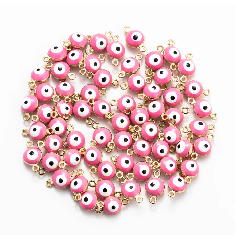 MEIBEADS 20 шт./лот бусины от сглаза двойные разъемы ювелирные изделия аксессуары