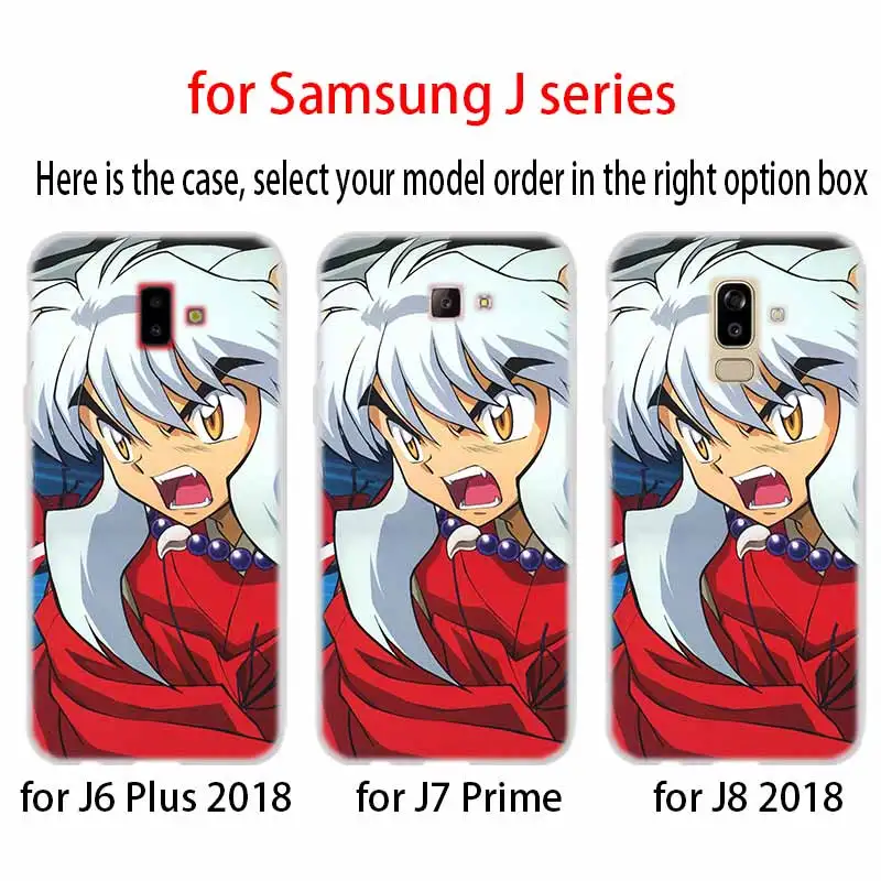 Inuyasha Japan Anime чехол из ТПУ силикона для Samsung Galaxy J6 J8 J3 J5 J7 J4 J2 J1 Plus 2018 2016 2017 EU Prime