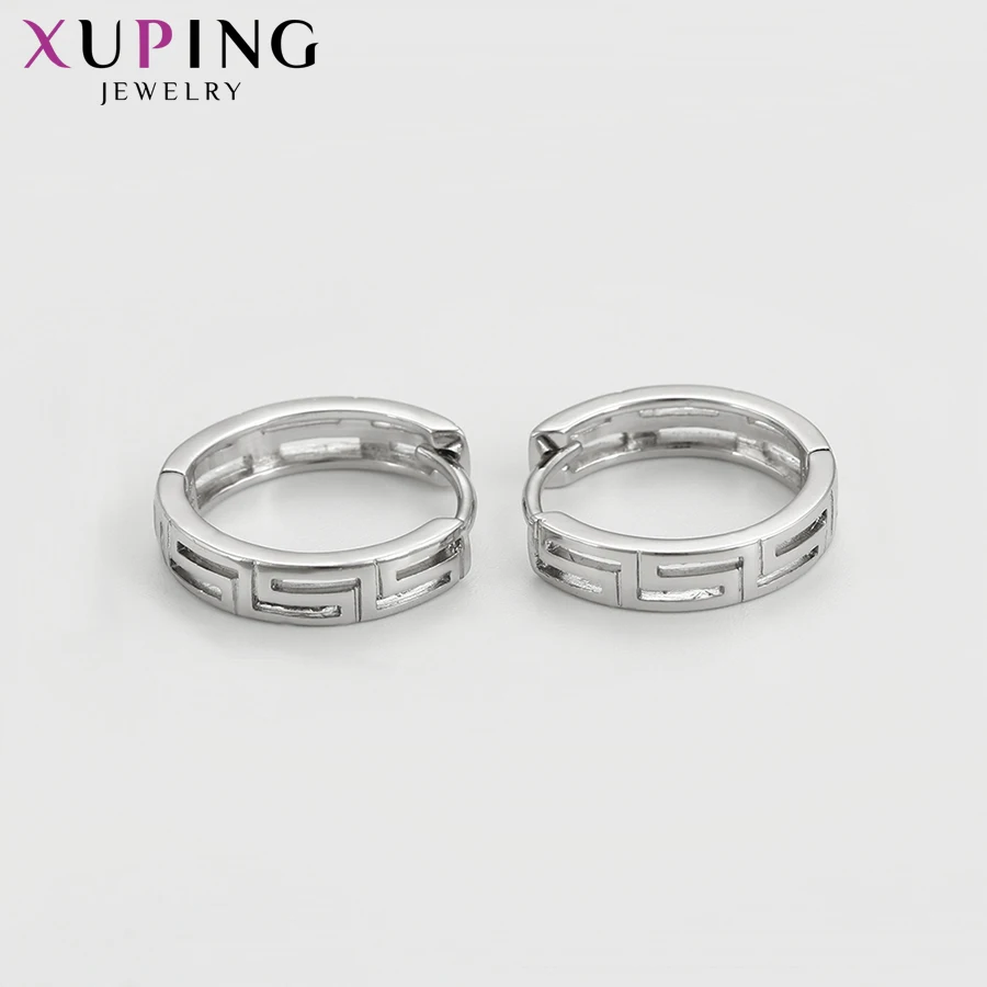 Xuping модные серьги для женщин круглой формы ювелирные обручи День Святого