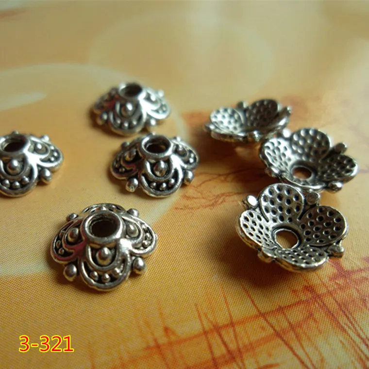 Винтажные декоративные колпачки из цинкового сплава ручной работы 100 шт./лот 8 мм
