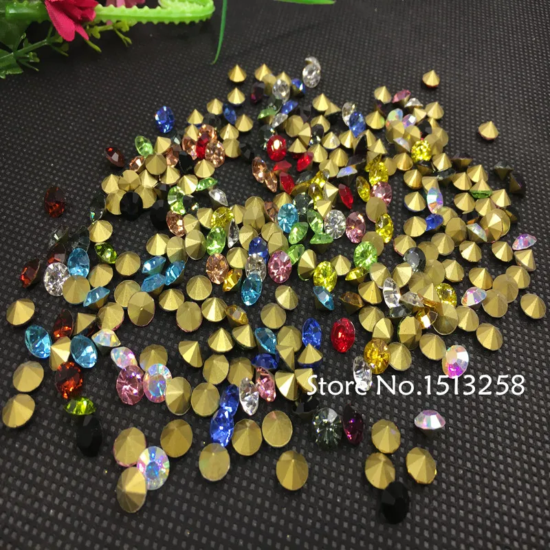 Смешанные цвета SS29 SS39 стеклянные шиньоны точечные кристаллы 39ss 29ss 45ss смешанные