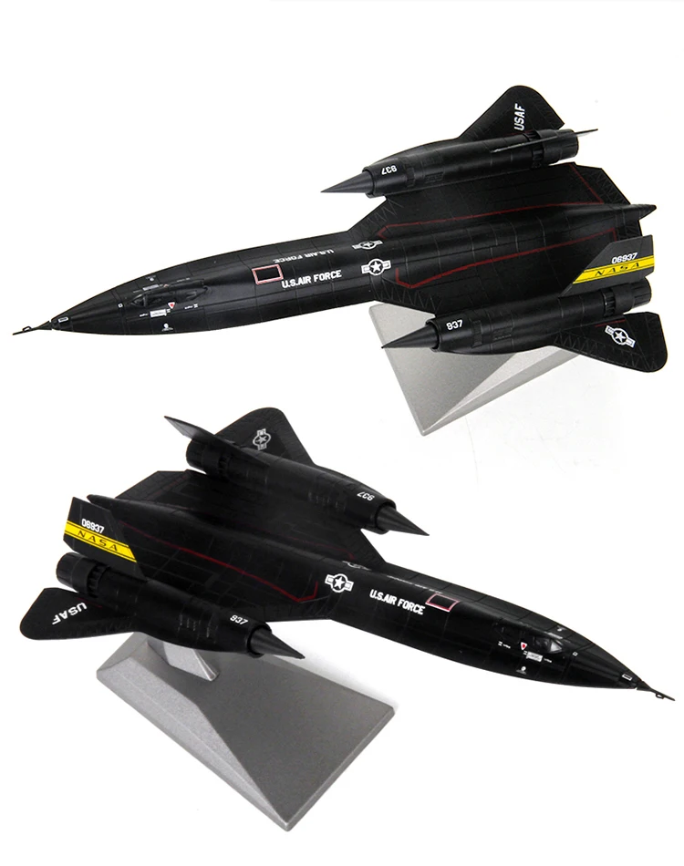1:144 SR-71 Blackbird рекогносцировочный самолет литая модель игрушка боец для коллекции подарков