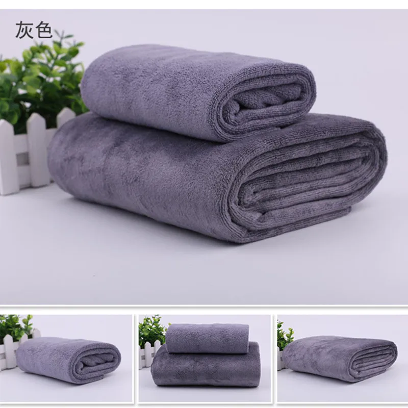 1 Компл. Роскошные полотенце из микрофибры Высокого Абсорбент Ткань + Полотенце