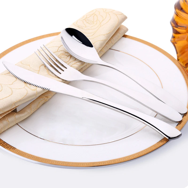 1 компл. высокое качество утолщение металла Нержавеющая сталь стейк вилки Ножи