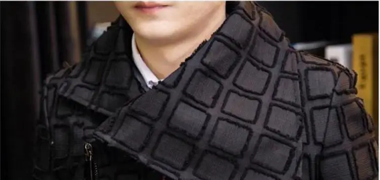 Diapositiva cremallera плед Тренч dentro de invierno abrigo grande abajo воротник нерегулярные продольные chaqueta hombres equipo