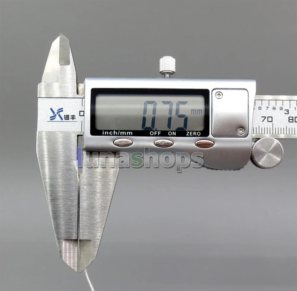 LN006015 200 м OCC+ посеребренный 24AWG 14*0,05 мм ПВХ(не Tefl) OD 0,7 мм DIY аудиокабель для наушников оптом полуфабрикаты на заказ