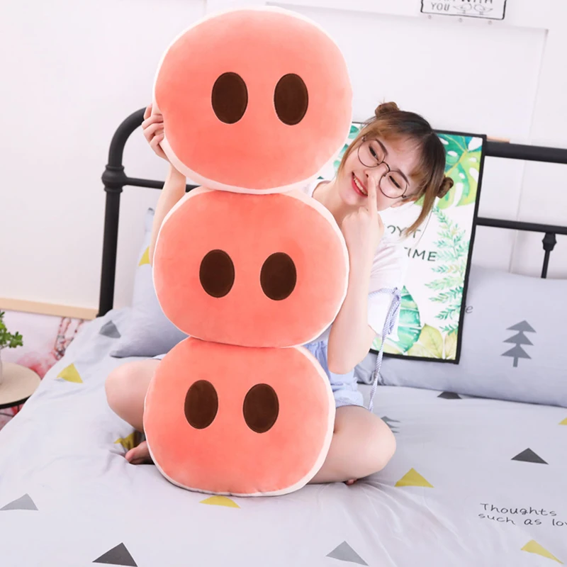 1 шт. 40 см креативная круглая розовая свинка нос мягкая подушка диванная Забавный