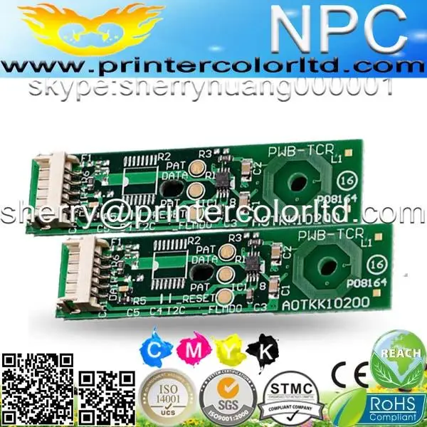 Совместимый чип для разрабатывающих блоков цветного лазерного принтера Konica minolta