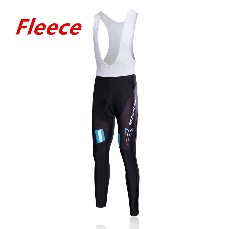 Мужская зимняя теплая одежда для велоспорта, комплект Ropa Ciclismo Mujer Invierno Pro, велосипедная майка с длинным рукавом, спортивная одежда для горного велосипеда - Цвет: Fleece Bib Pants