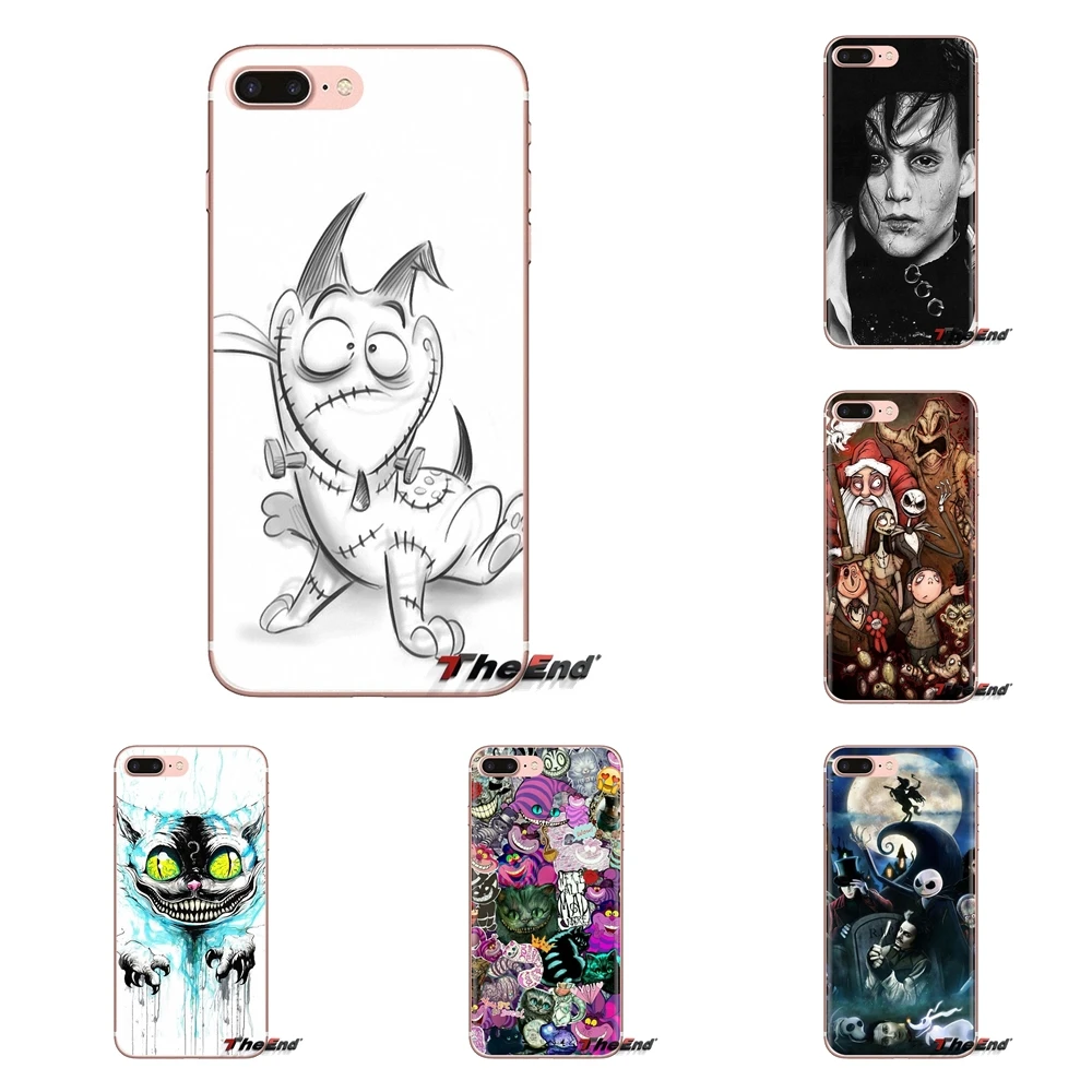 Tim Burton Transparent Soft Cases Covers For Huawei G7 G8 P7 P8 P9 P10 P20 P30 Lite Mini Pro P Smart Plus 2017 2018 2019 |