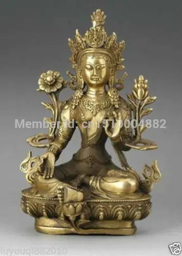 Shitou 0050 тибетская бронзовая 4 ручная статуя Будды Kwan yin фигурка 7&quot|figure|figure statuesfigure