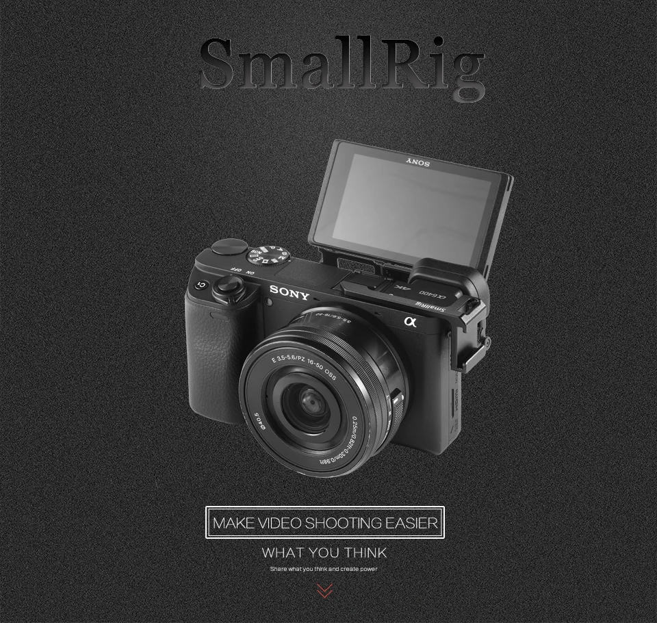 SmallRig камера A6400 Холодный башмак адаптер(левая сторона) для sony A6000/A6100/A6300/A6400/A6500 камера для подключения микрофона BUC2342