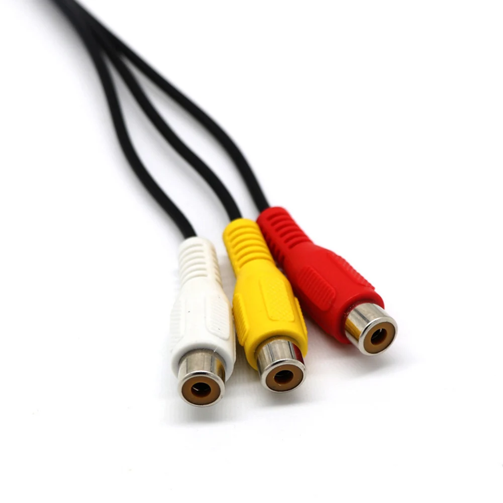 USB штекер 3 RCA Женский адаптер аудио кабель видео конвертер AV патч корд для HDTV TV