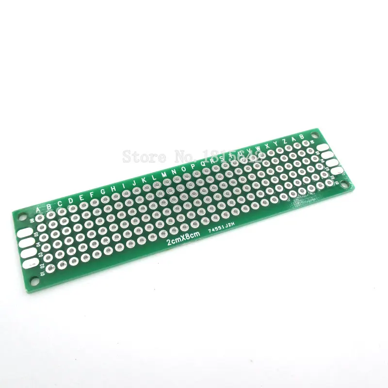 5 шт./лот 2*8 см двухсторонний Прототип PCB diy универсальная печатная плата 2x8 см