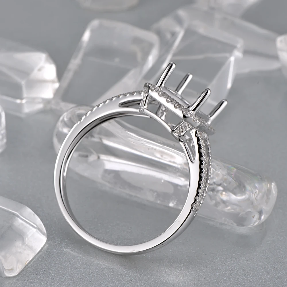 Anniverary 14K белое золото натуральное 0.37ct алмазное обручальное кольцо ювелирное