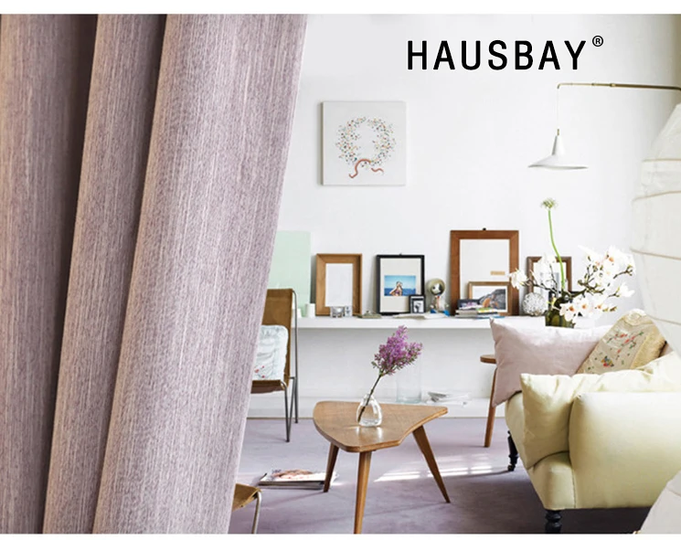 Светонепроницаемые шторы из хлопка и льна для гостиной свежие во французском