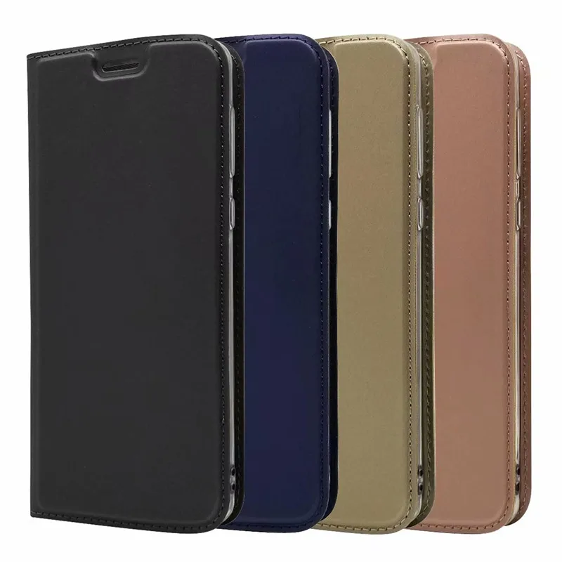 Чехол для Motorola Moto G5S Plus G6 ультратонкий Магнитный Флип кошелек из искусственной