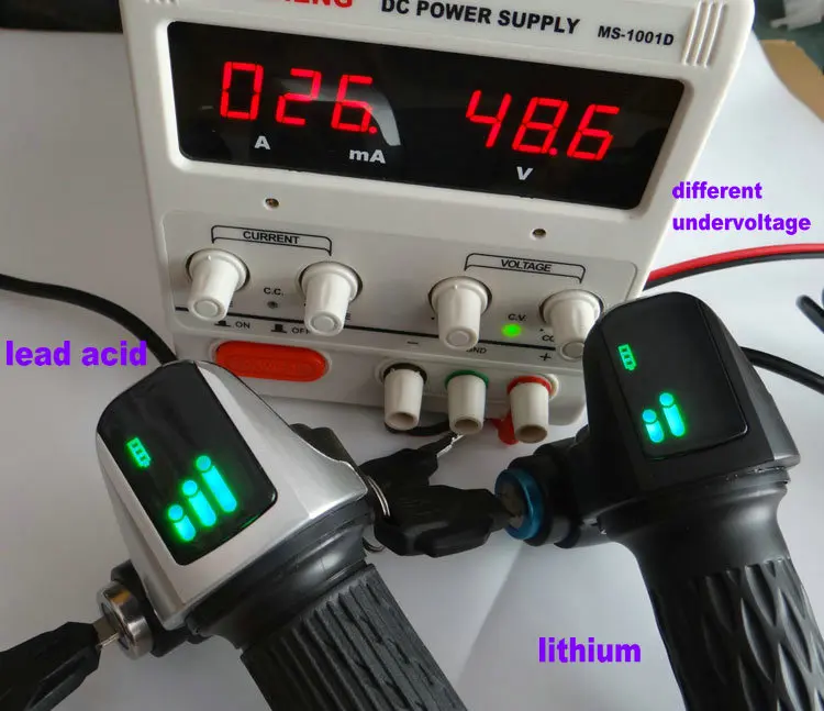 speedometer/lcd display 36v48v60v+grips throttle accelerator+lock/key electric scooter parts bicycle accessory MTB tricycle