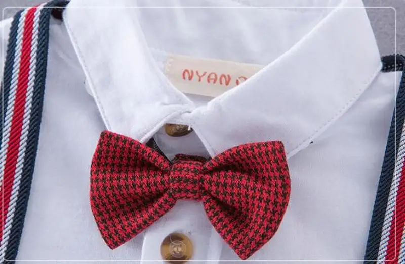 Одежда для маленьких мальчиков-подростков новинка 2019 комбинезон джентльмена с