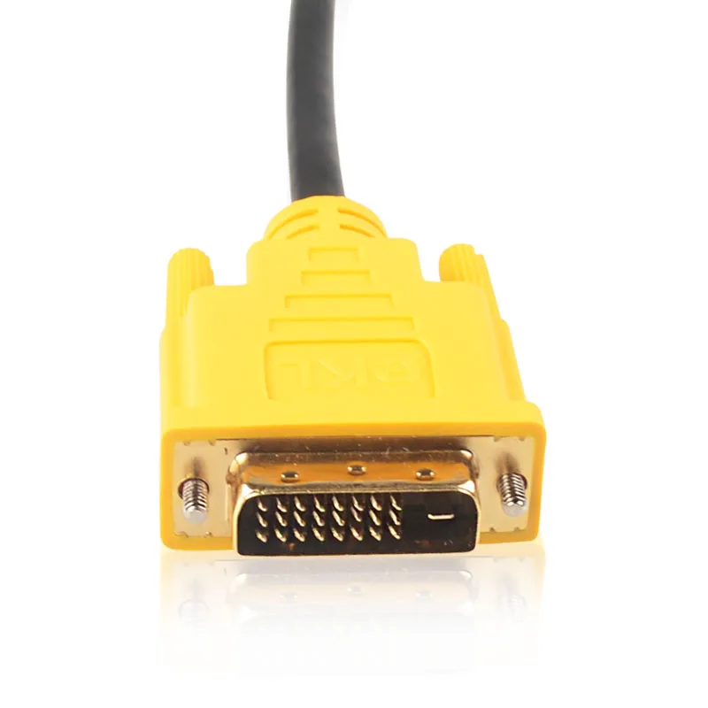 EKL высокое качество 1 5 м 3 HDMI к DVI DVI-D 24 + pin адаптер позолоченный кабель Папа-папа для