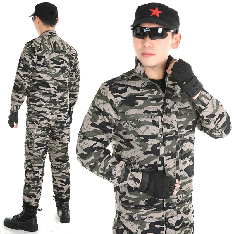 Мужской Камуфляжный костюм охотничий одежда для мужчин военный унисекс