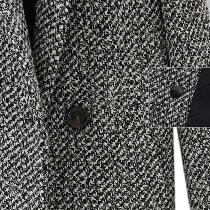 Женский весенний Блейзер Fannic женское официальное шерстяное пальто офисное