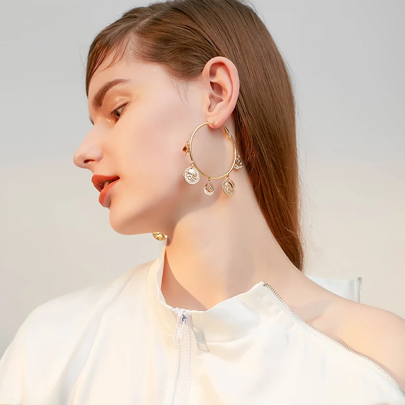 В стиле ретро барокко преувеличены серьги-кисточки женские монета Аватар