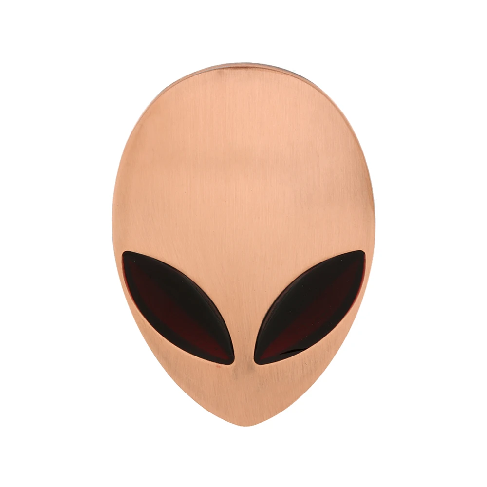 Полностью металлическая 3D наклейка Alienware, голова инопланетянина, авто Логотип, виниловый значок, автомобильные наклейки, графическая, высокое качество, автомобильный стиль