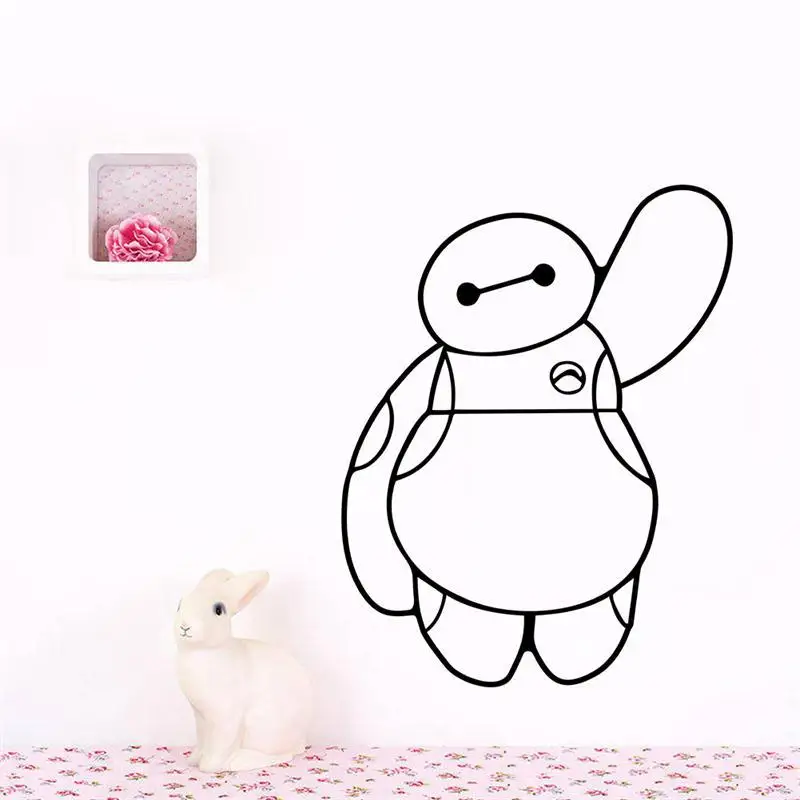 Черный милый персонаж мультфильма/Детская комната наклейка наклейки на