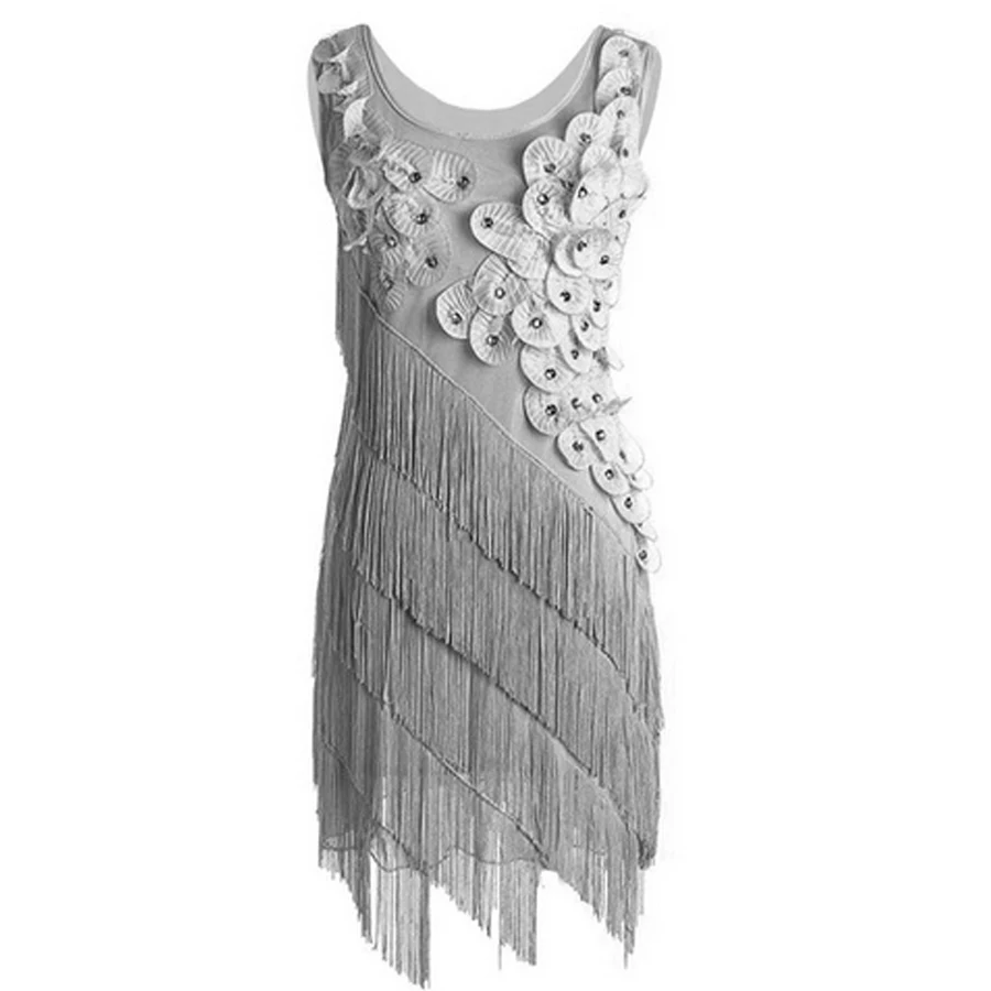 Свирепый лев 20 1920 с бисером и бахромой волнистый Лепесток рисунком в виде