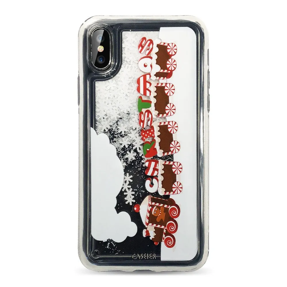 3 Чехол IER Снежинка Рождественский чехол для iPhone XS MAX XR X 8 7 Plus Мягкий ТПУ зыбучий песок Glliter Funda для iPhone 11 Pro Max 8 7 Чехол - Цвет: 3