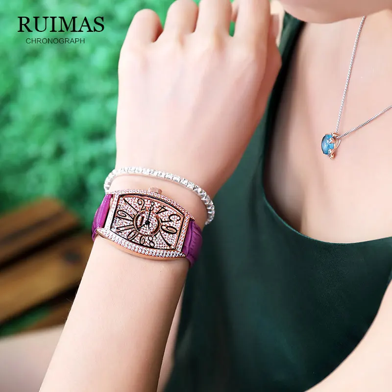 Часы топового бренда роскошные женские автоматические механические часы с