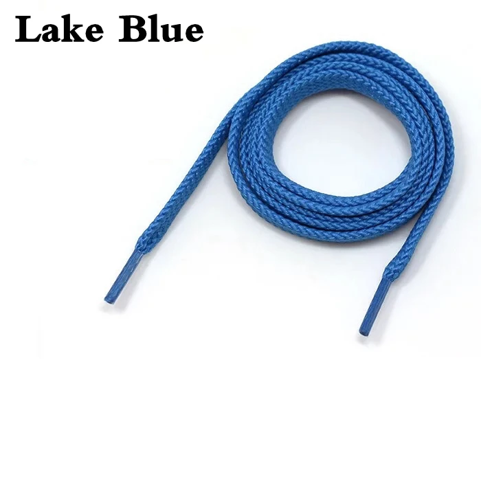 Lake blue 28 цветов шнурки пара классических плоских двойных полых тканых шнурков 100 см/120 см/140 см/160 см Спортивные Повседневные шнурки SB-1 - Цвет: Lake blue