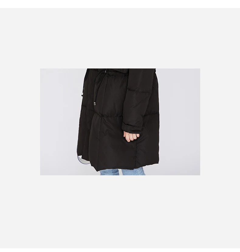 Toyouth Women Duck Down Winter Coat Warm Puffer Coat Ladies Down Filled Coat Thickening Mujer Snow Casual Outerwear