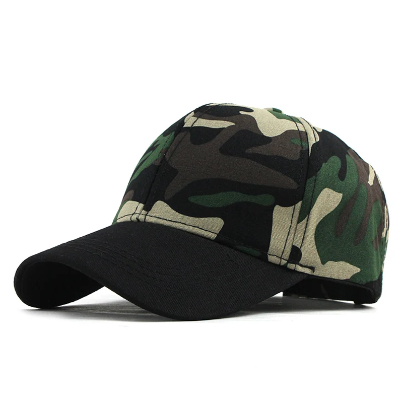 [FLB] Snow Camo Baseball Cap Men Tactical Cap Camouflage Snapback Hat For Men High Quality Bone Masculino Dad Hat Trucker F187 - Цвет: F187 Black Green