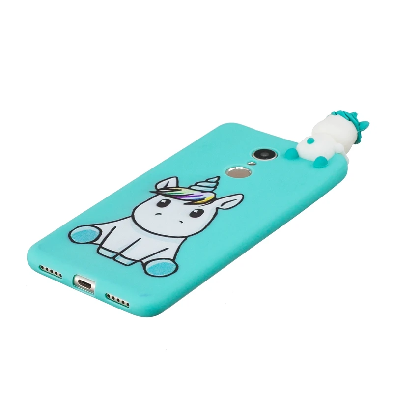 3D Case For Xiaomi Redmi 5 Plus Cute Panda Unicorn Phone Cases Coque Xiomi Etui |