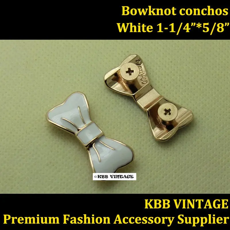 (KBM14) 10 шт. 1 1/4 ''Западный бантик Concho необычный галстук бабочка Craft Hardware White|hardware| |
