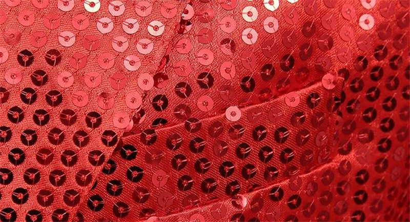 Серебряный Свадебный Мужской костюм с блестками остроконечный воротник на одной