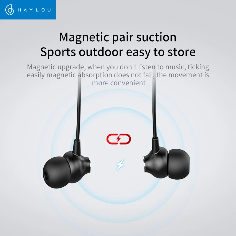 Беспроводные наушники Haylou C10 с шейным ремешком спортивные bluetooth микрофоном