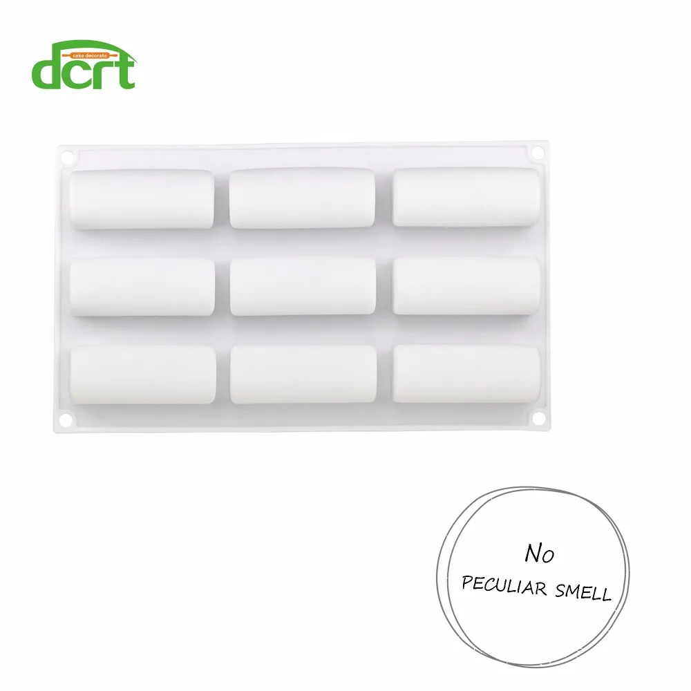 9 отверстий в виде длинных рулонов силиконовые формы инструменты для украшения