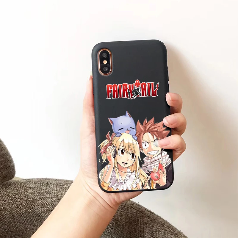 H-5703 Сказочный хвост аниме lucy manga мягкий силиконовый карамельный цвет чехол для телефона для iPhone X XR XS MAX 6 7 8 plus 6s - Цвет: H-5703