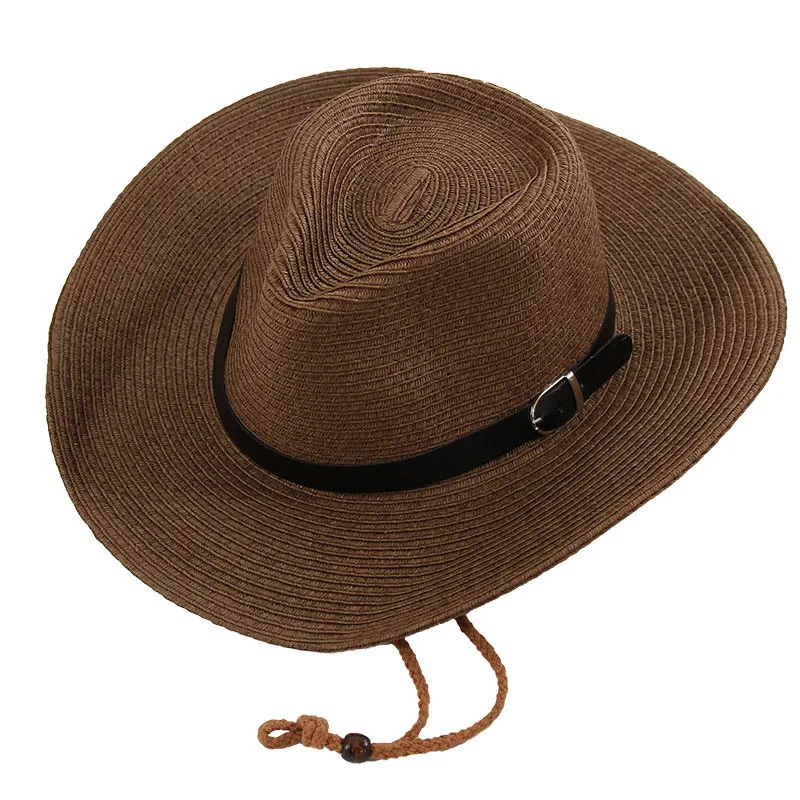 Surblue мужская Соломы Вс Hat для Мужчин Мужчины Панама Fedora пляж Шляпа широкими полями